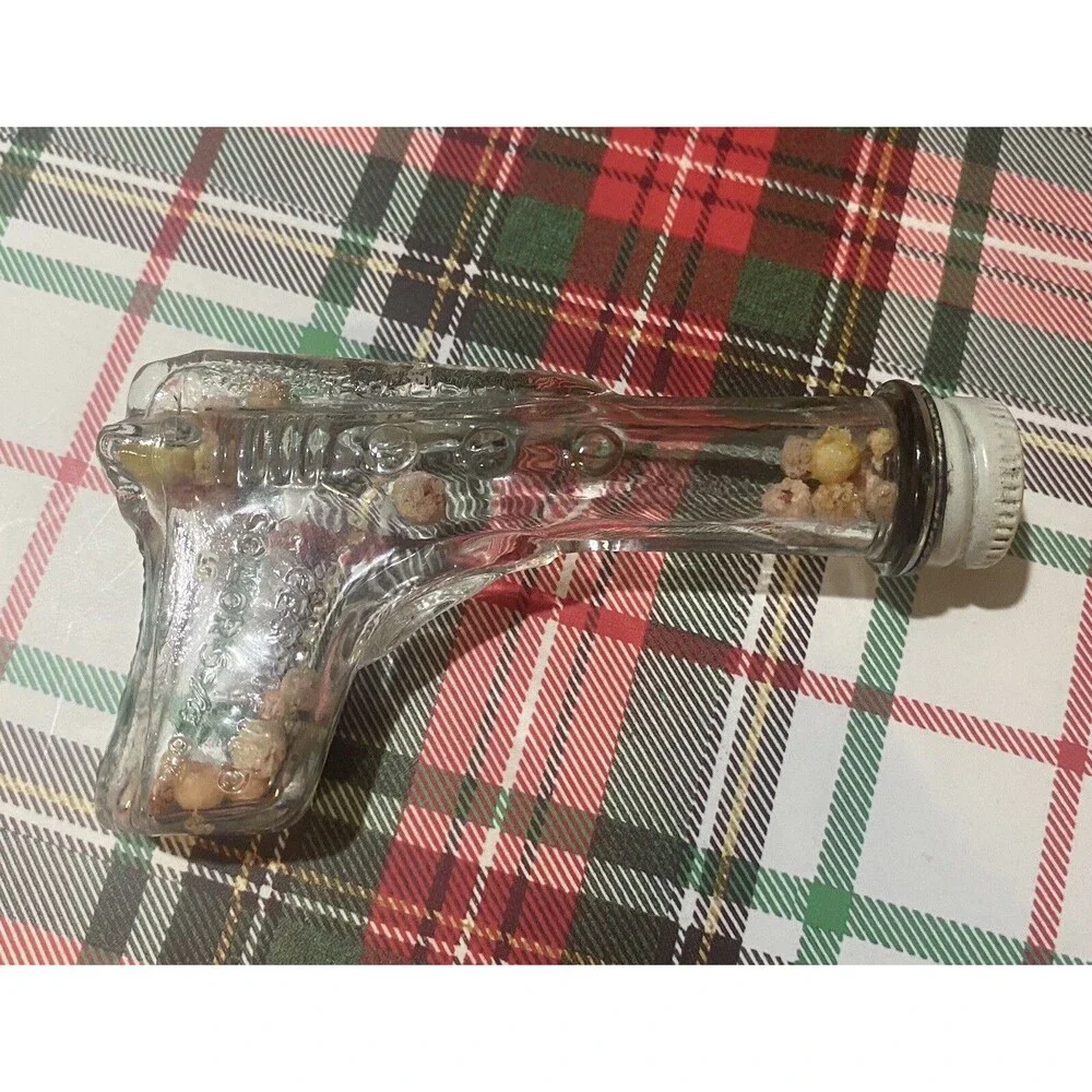 Antique Glass Ray Gun Candy Container
